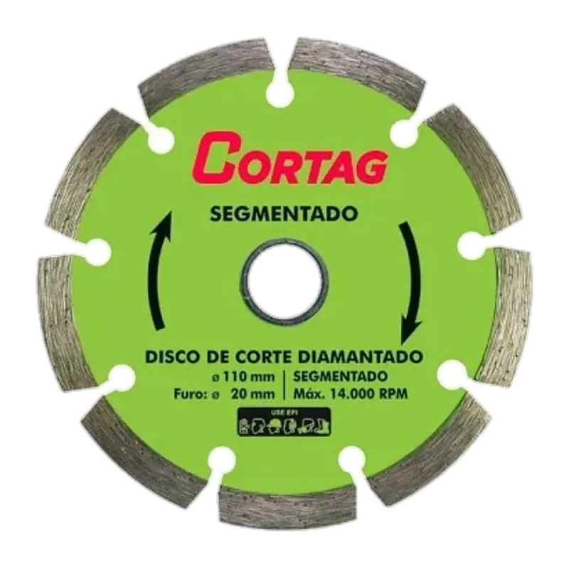 Disco diamantado segmentado 4⅜″